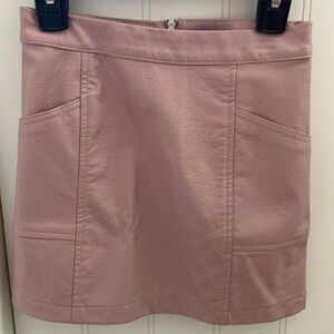 Faux leather skirt